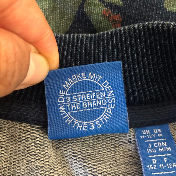 Adidas Zip Up Jacket Sweatshirt Size 11-12 youth - Picture 5 of 10